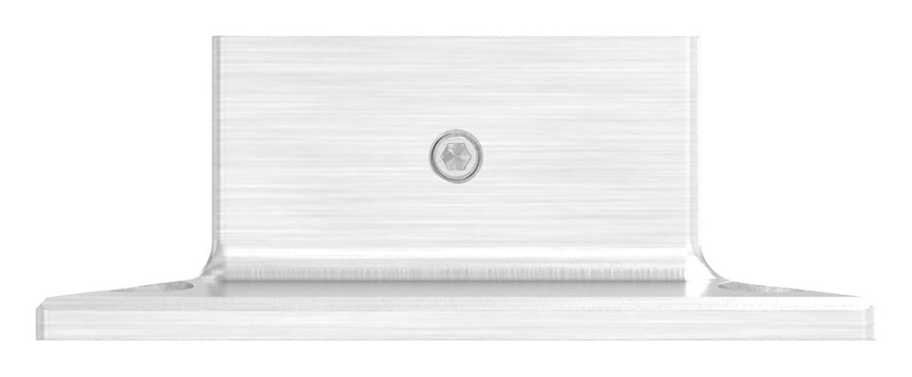 Wandhalter für Glasleistenrohr 60 x 40 x 1,5mm, V2A