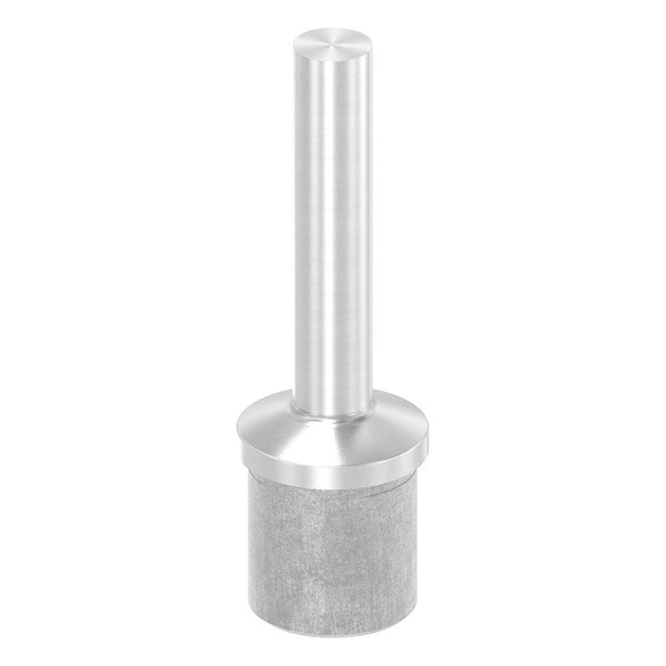 Handlaufstütze ø 12mm aus einem Teil für ø 33,7 x 2,0mm Pfosten, zum Anschweißen an Handlauf, aus V4A