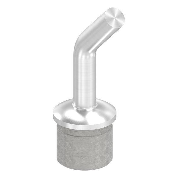 Handlaufstütze aus einem Teil, 135° gebogen, für ø 33,7 x 2,0mm Pfosten, zum Anschweißen an Handlauf