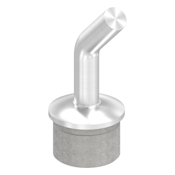 Handlaufstütze aus einem Teil, 135° gebogen, für ø 42,4 x 2,5mm Pfosten, zum Anschweißen an Handlauf