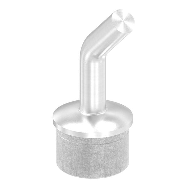 Handlaufstütze aus einem Teil, 135° gebogen, für ø 42,4 x 2,0mm Pfosten, zum Anschweißen an Handlauf