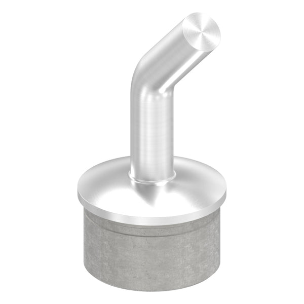 Handlaufstütze aus einem Teil, 135° gebogen, für ø 48,3 x 2,0mm Pfosten, zum Anschweißen an Handlauf