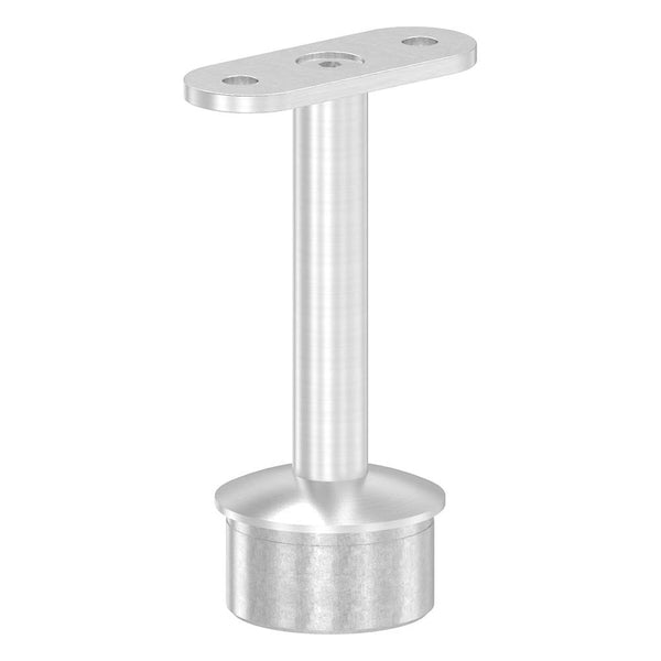 Handlaufstütze ø 14mm, verschraubt zur Pfostenbefestigung, für ø 42,4 x 2,0mm Pfosten an Vierkant-Rohr