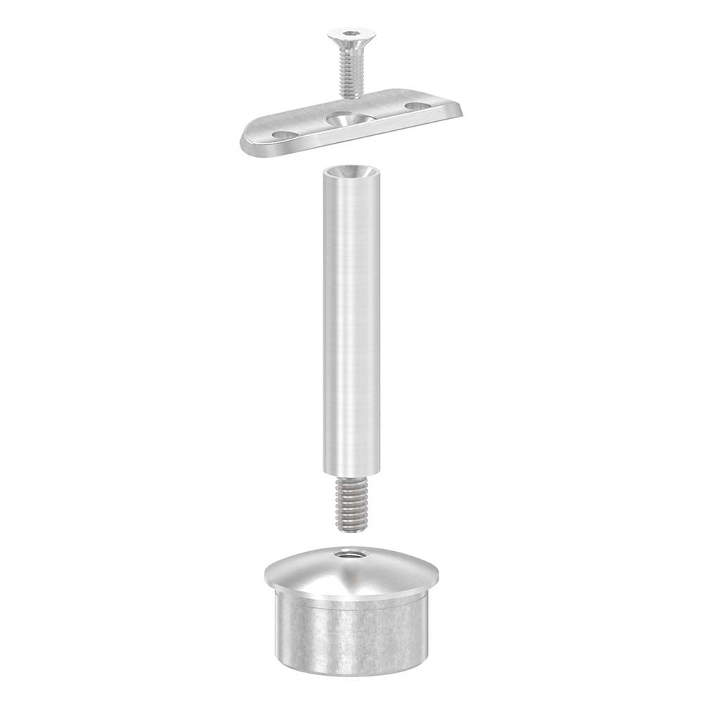 Handlaufstütze ø 12mm, verschraubt zur Pfostenbefestigung, für ø 42,4 x 2,5mm Pfosten an Rohr ø 42,4mm