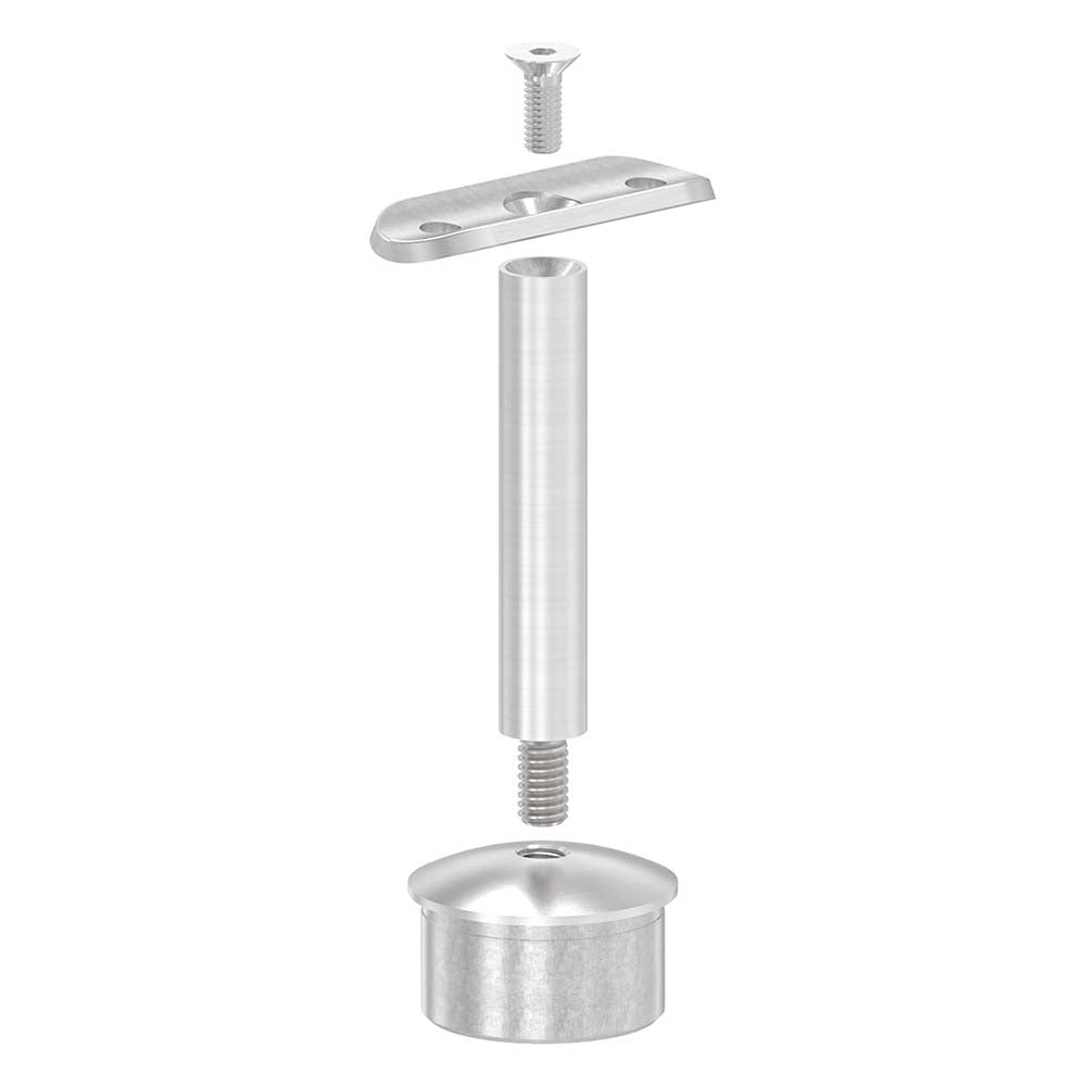 Handlaufstütze ø 14mm, verschraubt zur Pfostenbefestigung, für ø 42,4 x 2,0mm Pfosten an Rohr ø 42,4mm