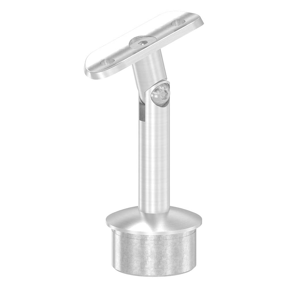 Handlaufstütze ø 12mm, verschraubt variabel zur Pfostenbefestigung, für ø 42,4 x 2,5mm Pfosten an Rohr ø 42,4mm