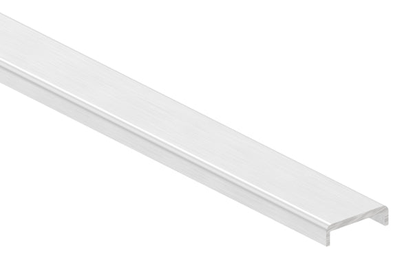 Aluminium-Kantenschutzprofil Extra Slim, 22,5 x 6 x 2mm, für Glasstärke 16,00-17,52mm, Länge 3000mm