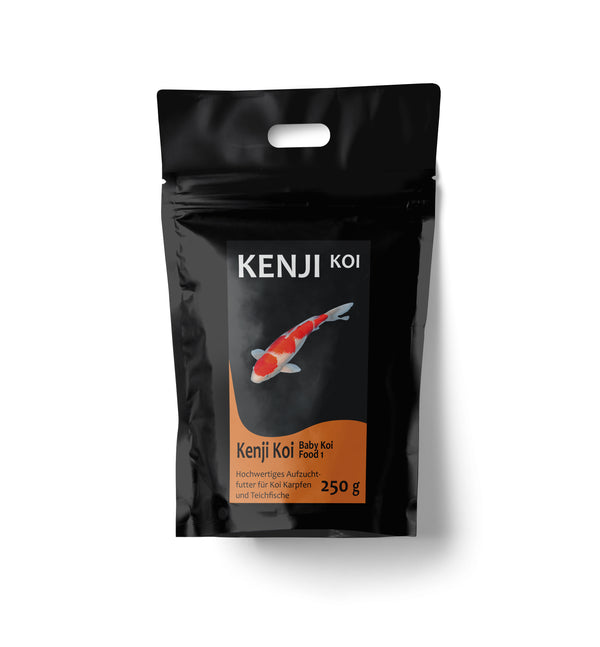 KENJI KOI Baby Food 1 Körnung 0,5mm – 0,8mm 0,25kg Koifutter (EUR 46,52 / kg)