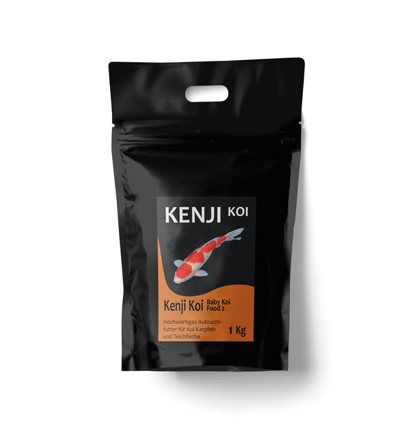 KENJI KOI Baby Food 2 Körnung 0,8mm – 1,2mm 1kg Koifutter (EUR 15,27 / kg)