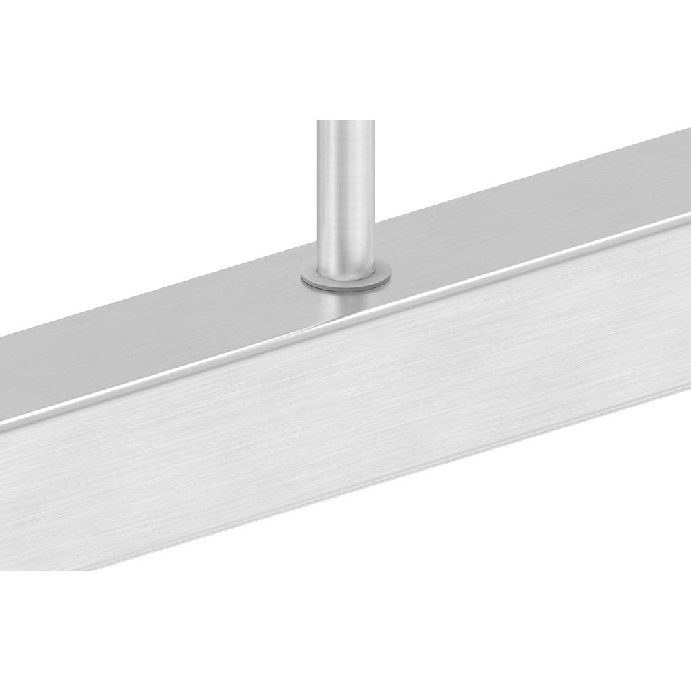 Steckmuffe aus Kunststoff für 12mm Stab, Anschluss für Vierkantrohr mit 1,5 - 2mm Wandung