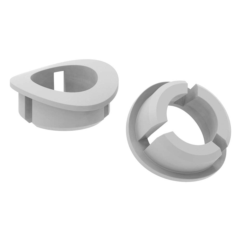 Steckmuffe aus Kunststoff für 12mm Stab, Anschluss für ø 33,7 - 45mm Rundrohr