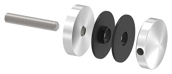 Glas-Punkthalter ø 40mm, für Glas 3,0-12,76mm, flacher Anschluss