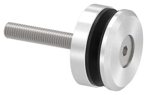Glas-Punkthalter ø 52mm für Glasstärken 6,00-21,52mm, flacher Anschluss, mit AbP