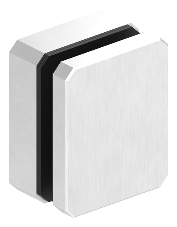 Glas-Punkthalter 63 x 78mm für Glas 8,0-21,52mm, flacher Anschluss, mit AbP
