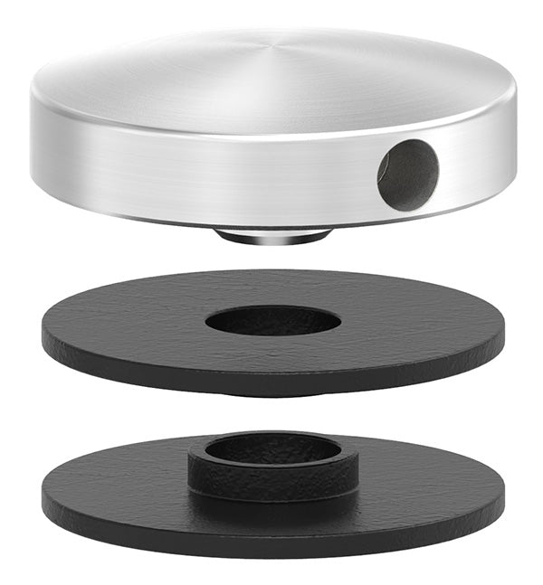 Glas-Punkthalter 40mm, Oberteil, für Glas 3,0-12,76mm, V2A