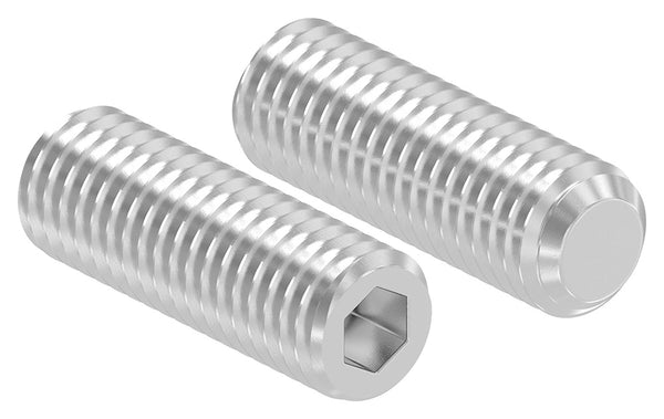 Gewindestift, M10 x 30mm, mit Innensechskant, aus V2A Edelstahl