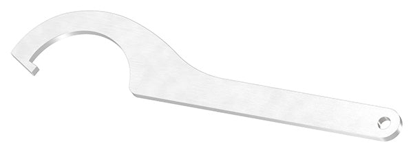 Hakenschlüssel für Glas-Punkthalter ø 52mm, aus V2A Edelstahl