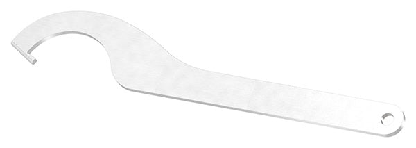 Hakenschlüssel für Glas-Punkthalter ø 62mm, aus V2A Edelstahl
