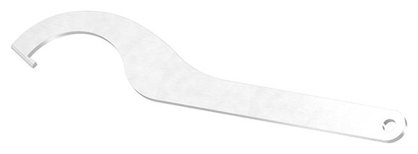 Hakenschlüssel für Glas-Punkthalter ø 72mm, aus V2A Edelstahl