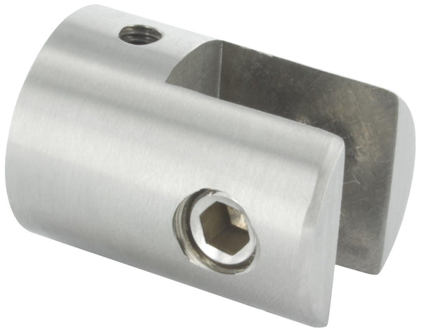 Glasplattenhalter, mit flachem Anschluss, für 4-10,76mm Glas