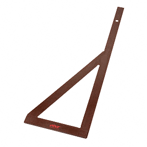 L-Glaserwinkel mit Strebe, 800mm