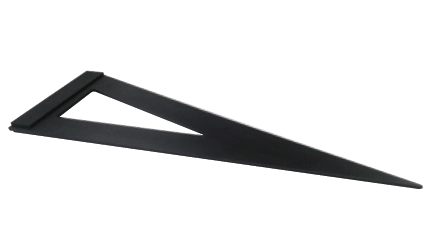 Winkel mit Strebe und Anschlag, 70 cm