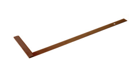 L-Winkel mit Anschlag und kurzem Schenkel, 105 cm