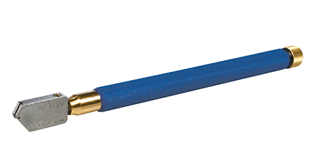 Toyo® Öl-Glasschneider ORIGINAL SUPERCUTTER, gerader Kopf, Messinggriff