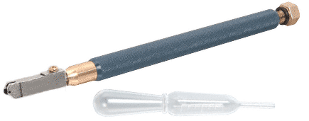 Toyo® Öl-Glasschneider ORIGINAL SUPERCUTTER, Metallgriff, schmaler Kopf, für Muster