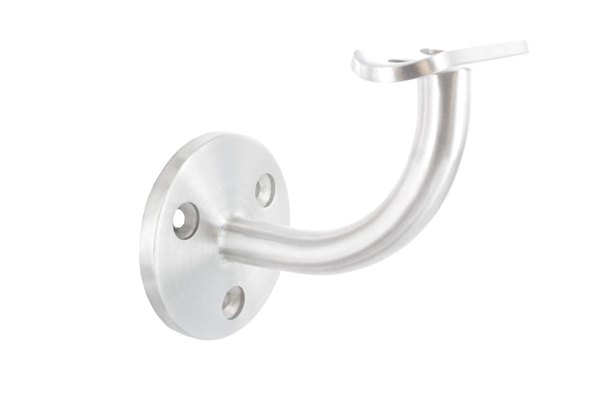 Handlaufhalter zur Wandbefestigung mit verschweißter Ronde 60 x 5mm, für Rohr ø 33,7mm