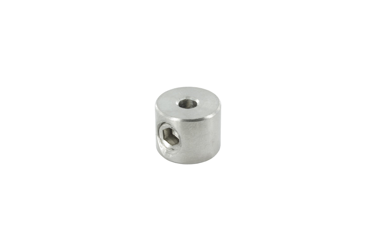 Rundklemme mit Madenschraube, für ø 2-4mm Seil