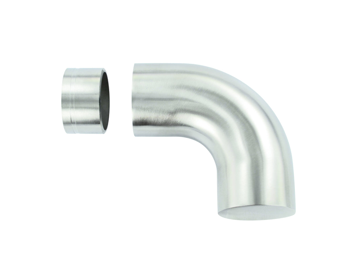 Endbogen 90° für Holzhandlauf ø 42mm, inkl. 1 Adapter