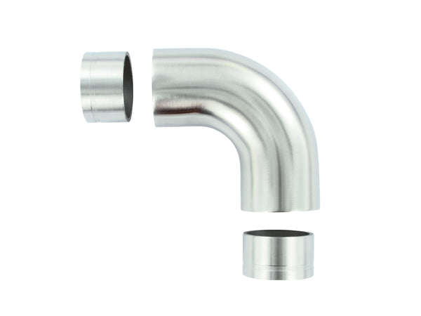 Eckbogen 90° für Holzhandlauf ø 42mm, inkl. 2 Adaptern