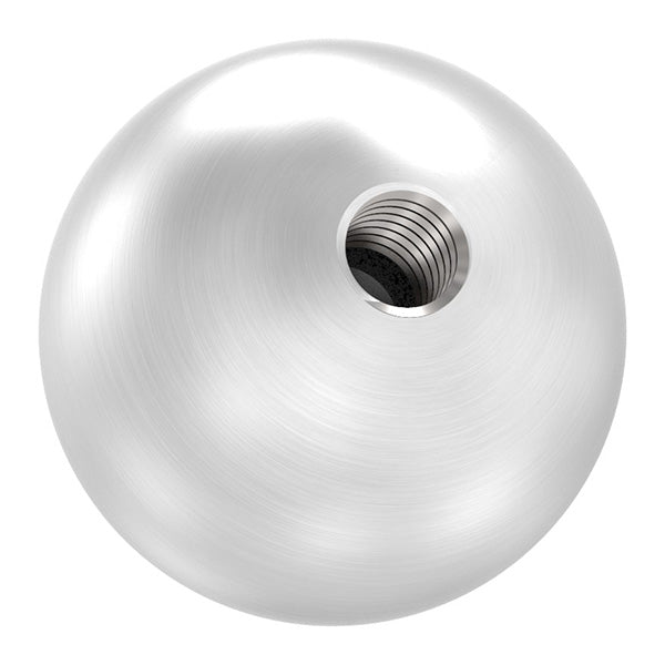 V4A Edelstahlkugel massiv ø 25mm, mit M6 Gewinde