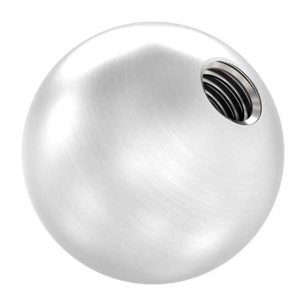 Edelstahlkugel massiv ø 20mm, mit M6 Gewinde