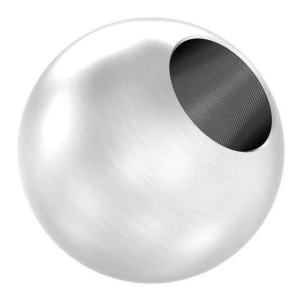 V4A Edelstahlkugel massiv ø 25mm, mit 12,2mm Sackloch