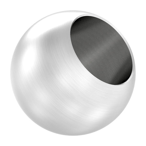 V4A Edelstahlkugel massiv ø 20mm, mit 12,6mm Sackloch