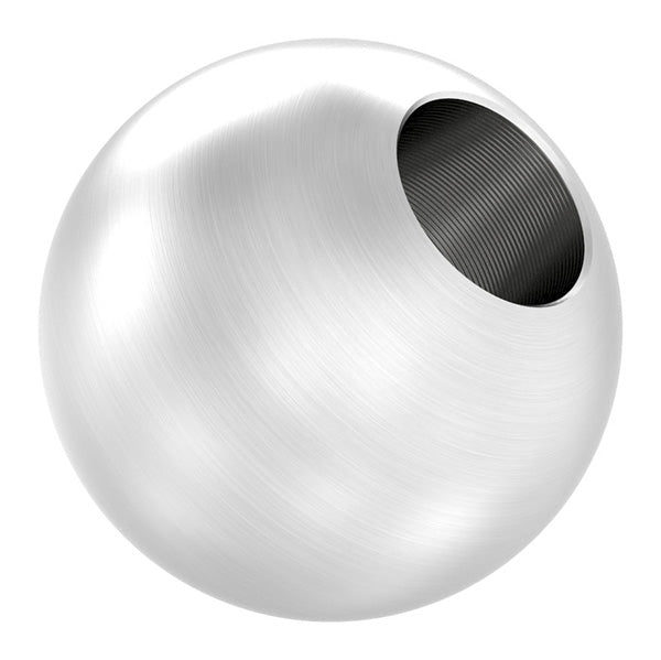 Edelstahlkugel massiv ø 25mm, mit 10,2mm Sackloch