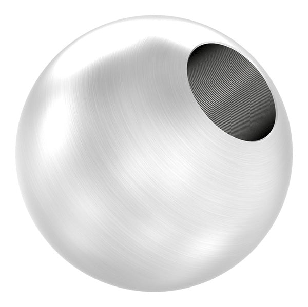 Edelstahlkugel massiv ø 40mm, mit 14,2mm Durchgangsbohrung