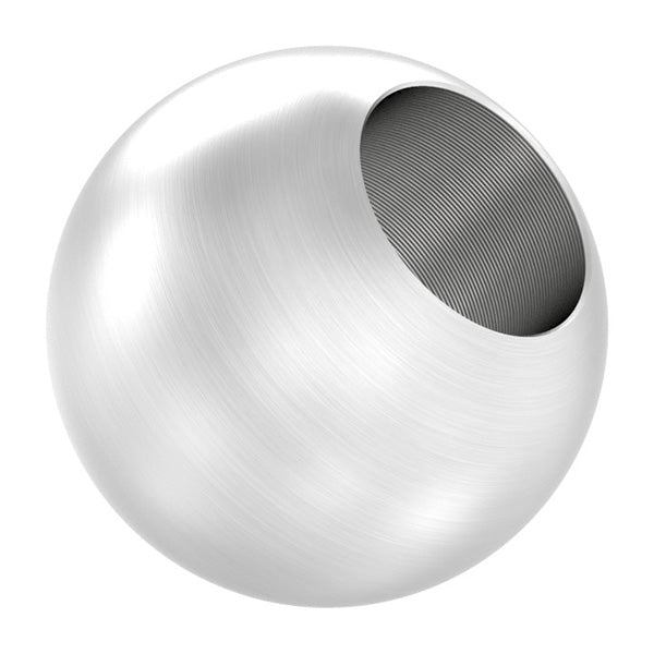 Edelstahlkugel massiv ø 20mm, mit 10,2mm Durchgangsbohrung