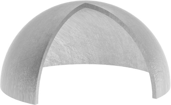 Halbhohlkugel ø 70mm, ungeschliffen, Wandstärke 2,0mm
