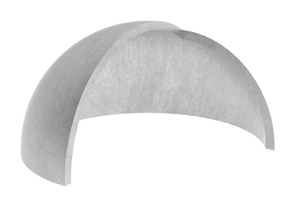 Halbhohlkugel ø 60,3mm, ungeschliffen, Wandstärke 2,0mm