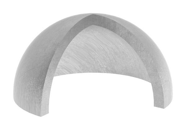 Halbhohlkugel ø 30mm, ungeschliffen, Wandstärke 2,0mm