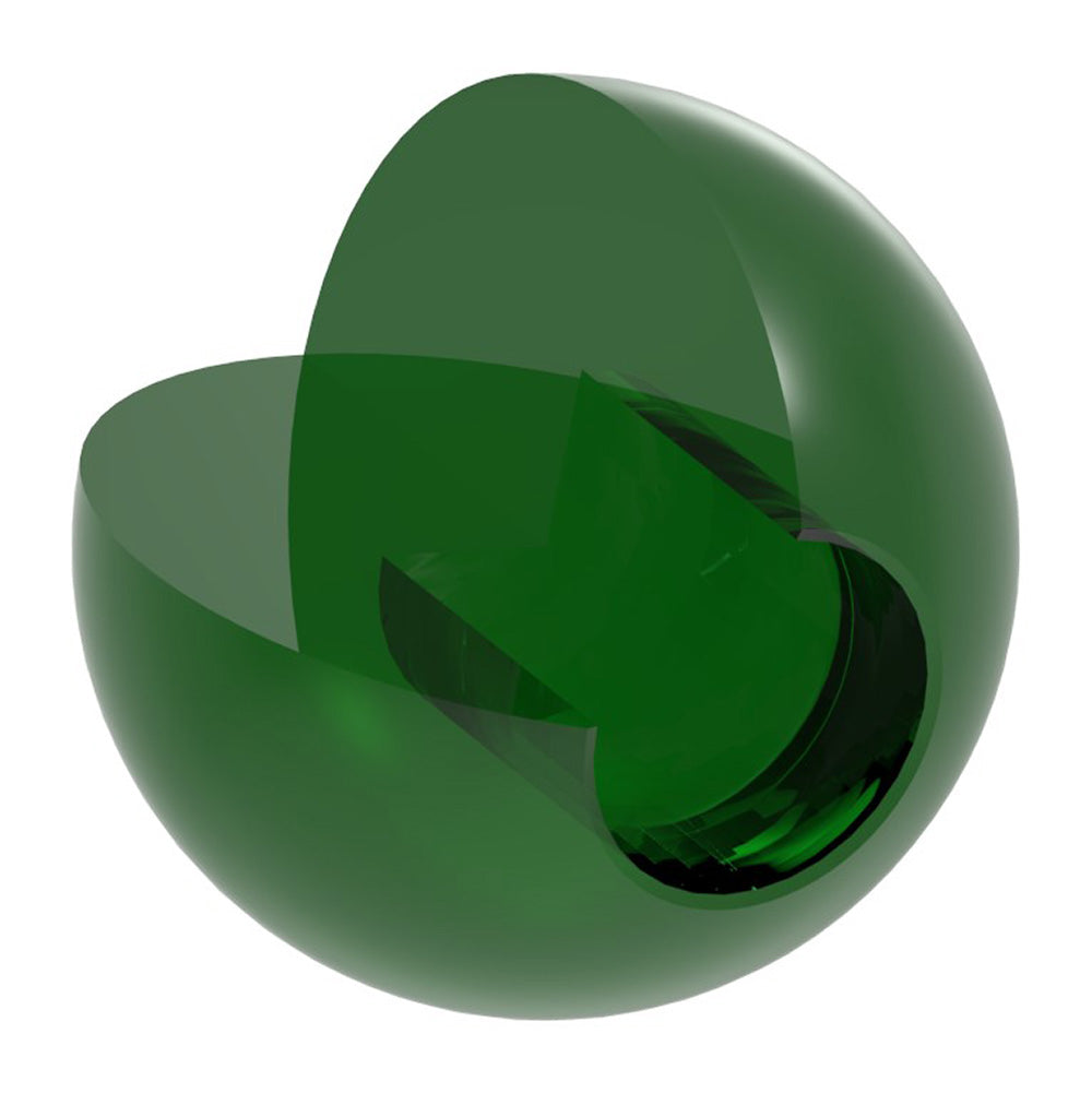 Glaskugel grün ø 30mm mit Sackloch ø 12,3mm
