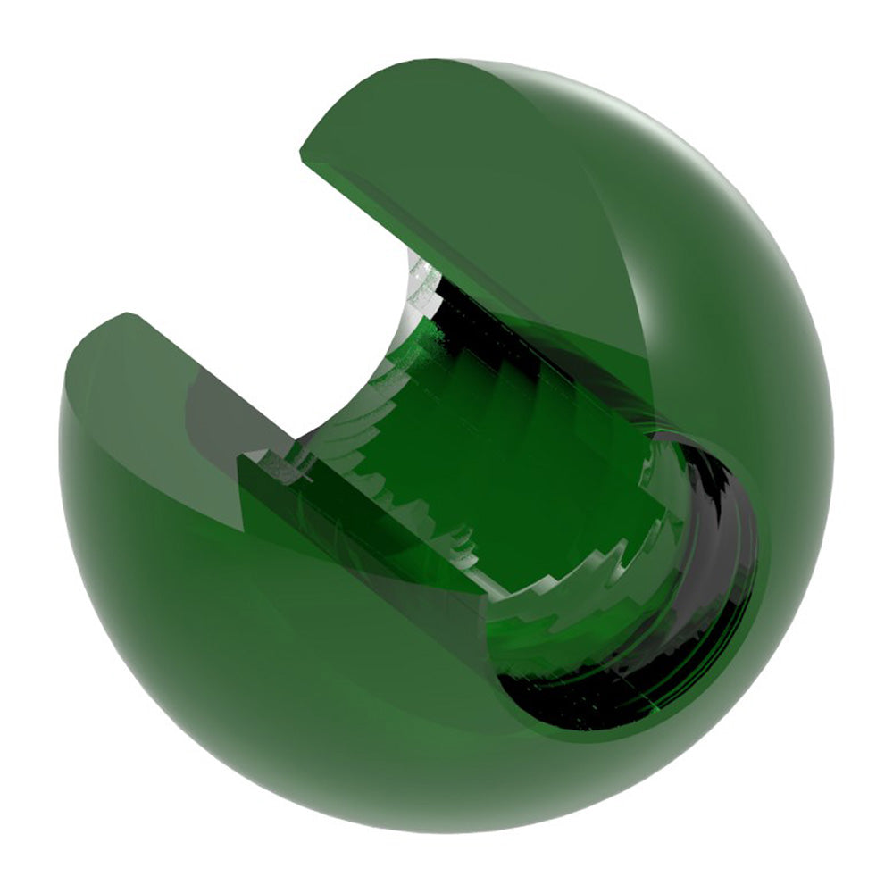 Glaskugel grün ø 30mm mit Durchgangsbohrung ø 12,3mm