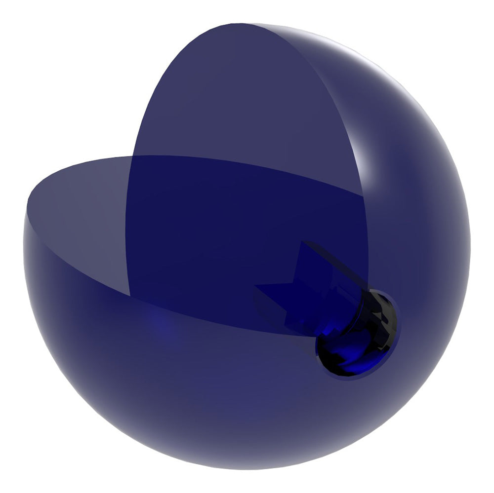Glaskugel blau ø 60mm mit Sackloch ø 12,5mm