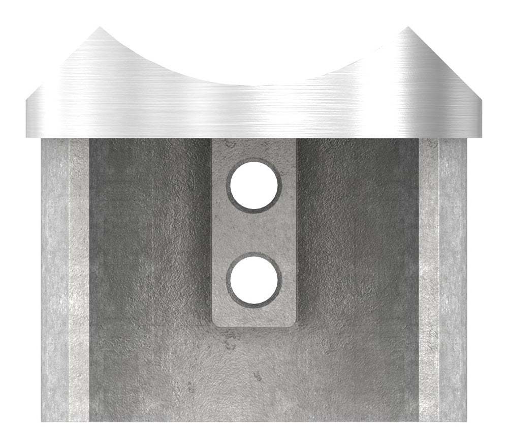 Rohrsattel (T-Verbindung) für Glasleistenrohr ø 48,3 x 1,5mm, V2A