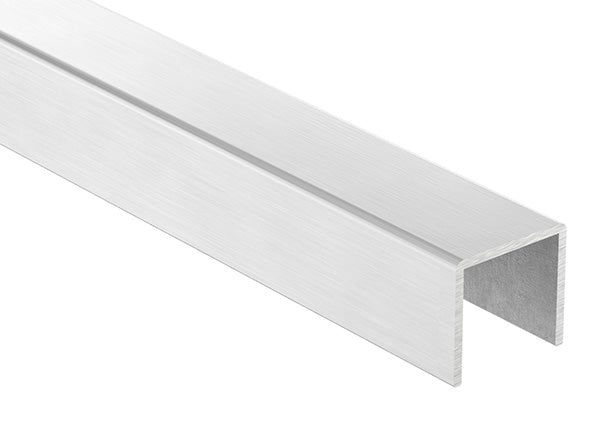 Edelstahl-Kantenschutzprofil, 28 x 26 x 2mm, V2A für Glasstärke 12-21,52mm, Länge 3000mm