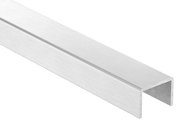 Edelstahl-Kantenschutzprofil, 28 x 20 x 2mm, V2A für Glasstärke 16-17,52mm, Länge 3000mm