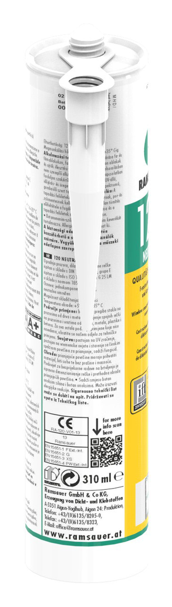 Neutraler Silikondichtstoff, schwarz, 310ml Kartusche